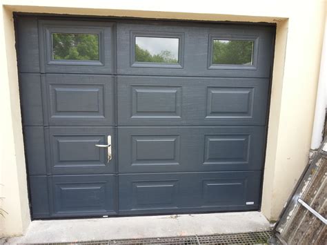 porte de garage sectionnelle avec portillon prix